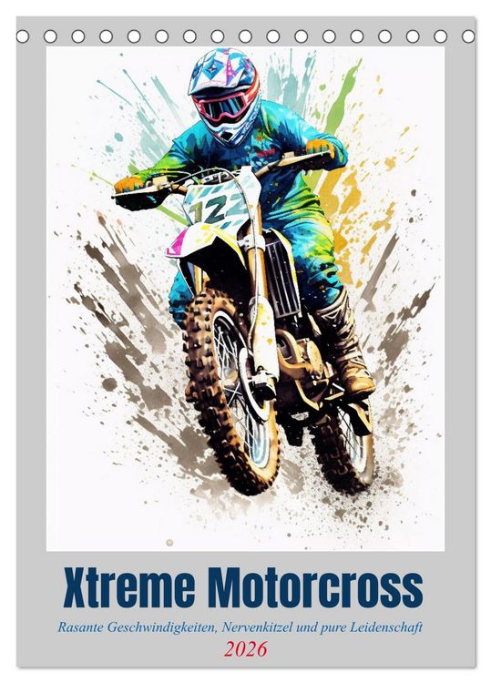 Produktbild: Xtreme Crossfire (Tischkalender 2026 DIN A5 hoch), CALVENDO Monatskalender
