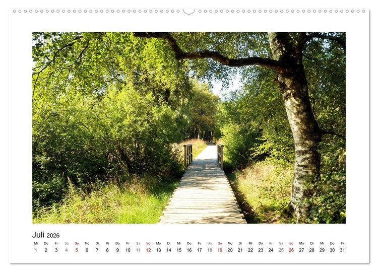Produktbild: Rotes und Schwarzes Moor (hochwertiger Premium Wandkalender 2026 DIN A2 quer), Kunstdruck in Hochglanz