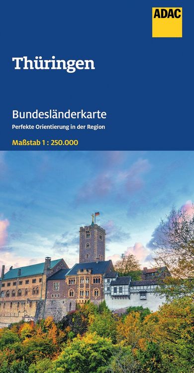 Produktbild: ADAC Bundesl&auml;nderkarte Deutschland 08 Th&uuml;ringen 1:250.000