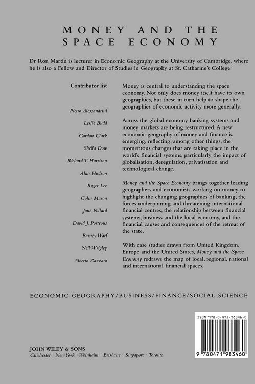 Produktbild: Money and the Space Economy