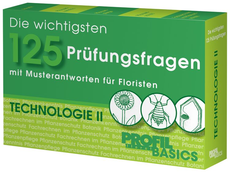 Produktbild: 125 Pr&uuml;fungsfragen Floristik Technologie II