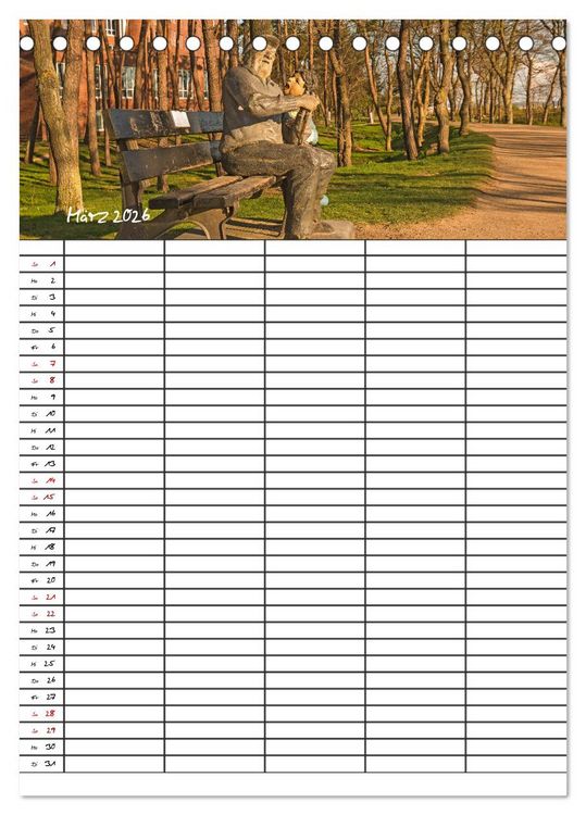 Produktbild: Timmendorfer Strand - Ostsee Urlaubsparadies (Tischkalender 2026 DIN A5 hoch), CALVENDO Monatskalender