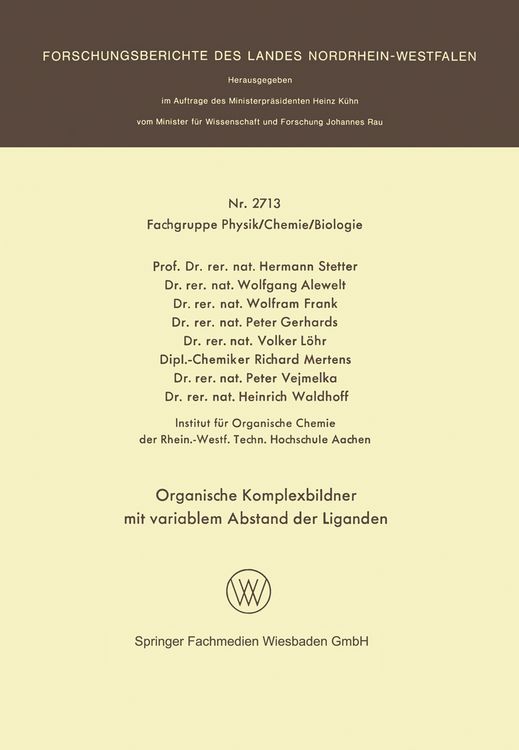 Produktbild: Organische Komplexbildner mit variablem Abstand der Liganden