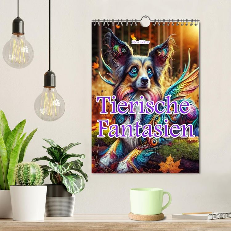 Produktbild: Tierische Fantasien (Wandkalender 2026 DIN A4 hoch), CALVENDO Monatskalender