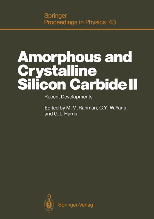 Produktbild: Amorphous and Crystalline Silicon Carbide II