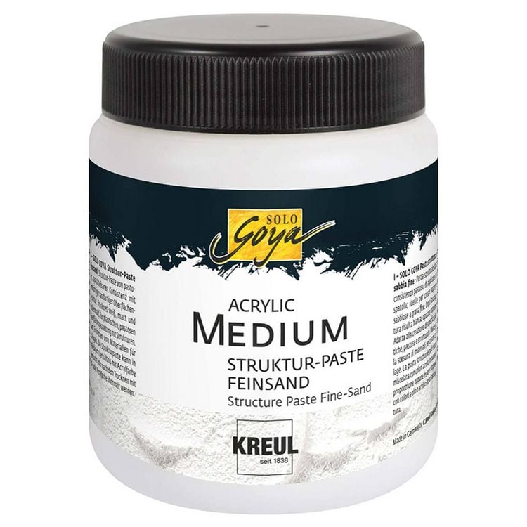 Produktbild: KREUL SOLO GOYA Acrylic Medium Struktur-Paste, Feinsand 250 ml