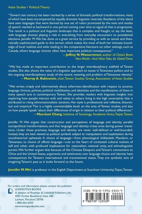 Produktbild: Language Choice and Identity Politics in Taiwan