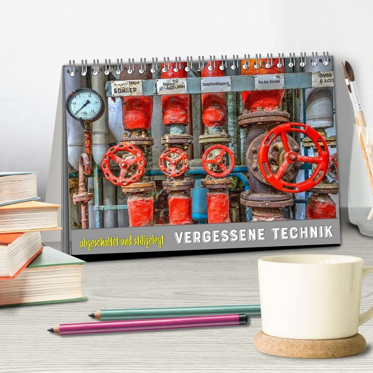 Produktbild: Vergessene Technik - abgeschaltet und stillgelegt (Tischkalender 2026 DIN A5 quer), CALVENDO Monatskalender
