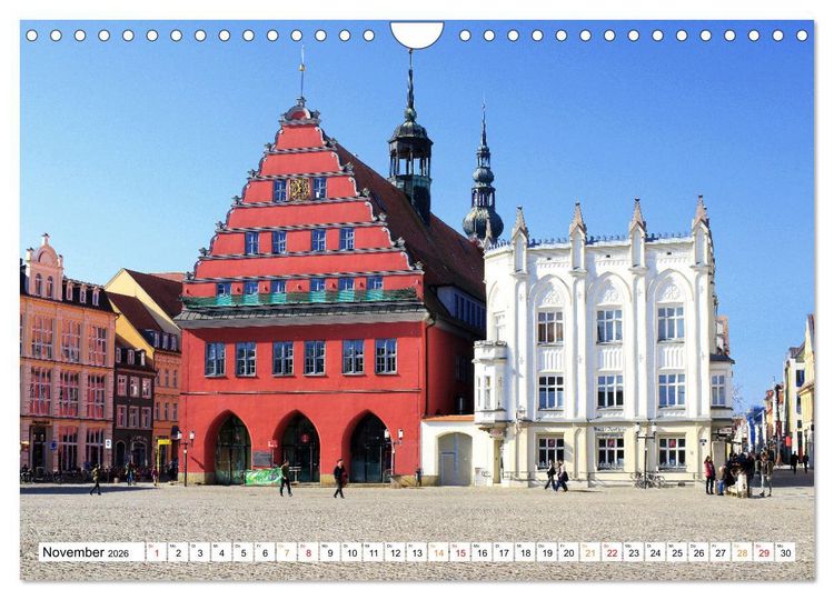 Produktbild: Einladung nach Greifswald (Wandkalender 2026 DIN A4 quer), CALVENDO Monatskalender