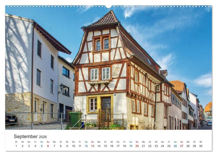 Produktbild: Weinheim - Eine Perle an der Bergstra&szlig;e (Wandkalender 2026 DIN A2 quer), CALVENDO Monatskalender