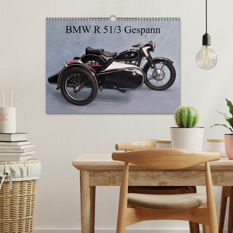 Produktbild: BMW R 51/3 Gespann (Wandkalender 2025 DIN A3 quer), CALVENDO Monatskalender