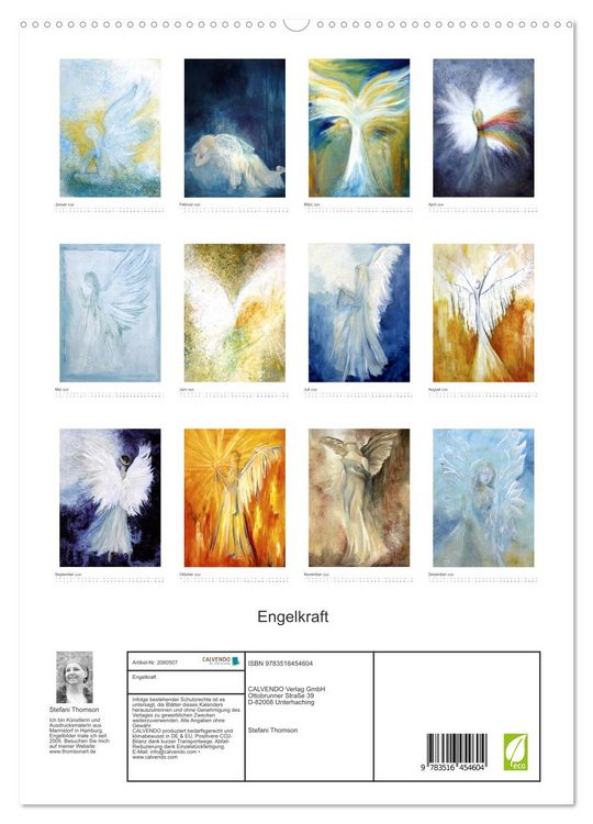 Produktbild: Engelkraft (hochwertiger Premium Wandkalender 2026 DIN A2 hoch), Kunstdruck in Hochglanz