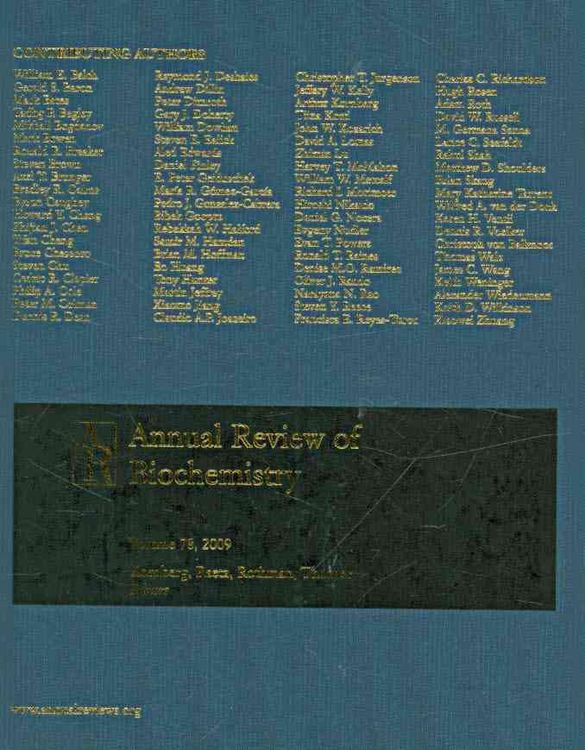 Produktbild: Annual Review of Biochemistry W/Online Vol 78