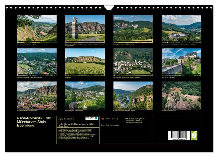 Produktbild: Nahe-Romantik: Bad M&uuml;nster am Stein-Ebernburg (Wandkalender 2026 DIN A3 quer), CALVENDO Monatskalender