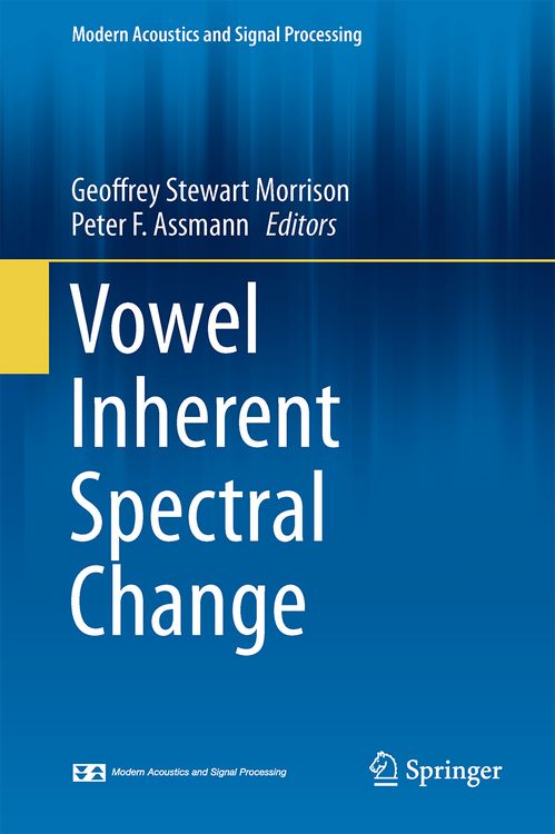 Produktbild: Vowel Inherent Spectral Change