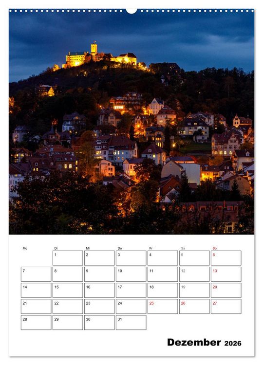 Produktbild: Historisches Eisenach (Wandkalender 2026 DIN A2 hoch), CALVENDO Monatskalender