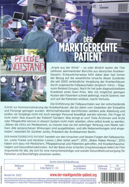 Produktbild: Der marktgerechte Patient