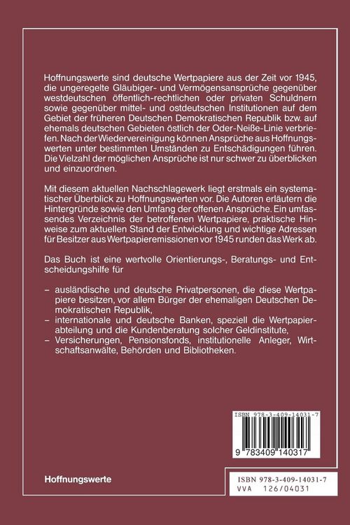 Produktbild: Hoffnungswerte
