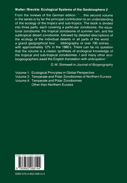 Produktbild: Ecological Systems of the Geobiosphere