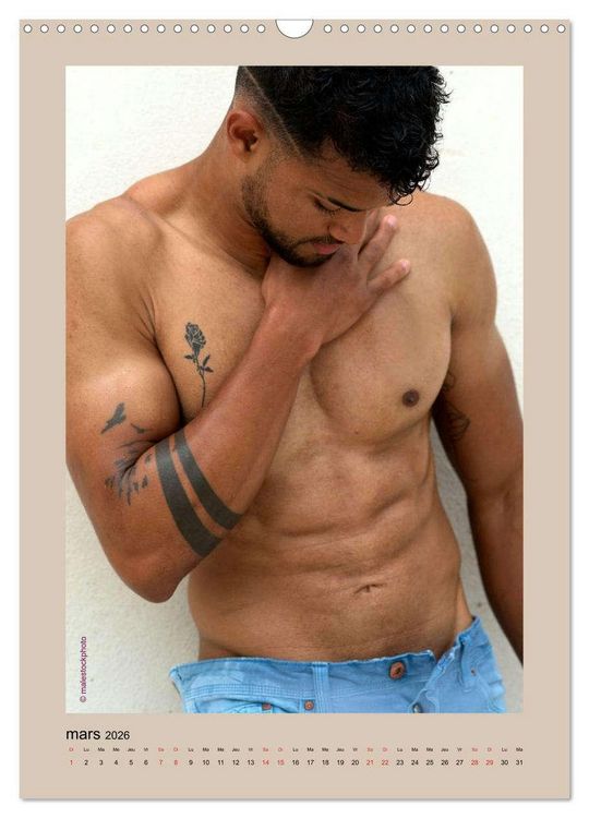 Produktbild: Torses - Hommes (Calendrier mural 2026 DIN A3 horizontal), CALVENDO calendrier mensuel