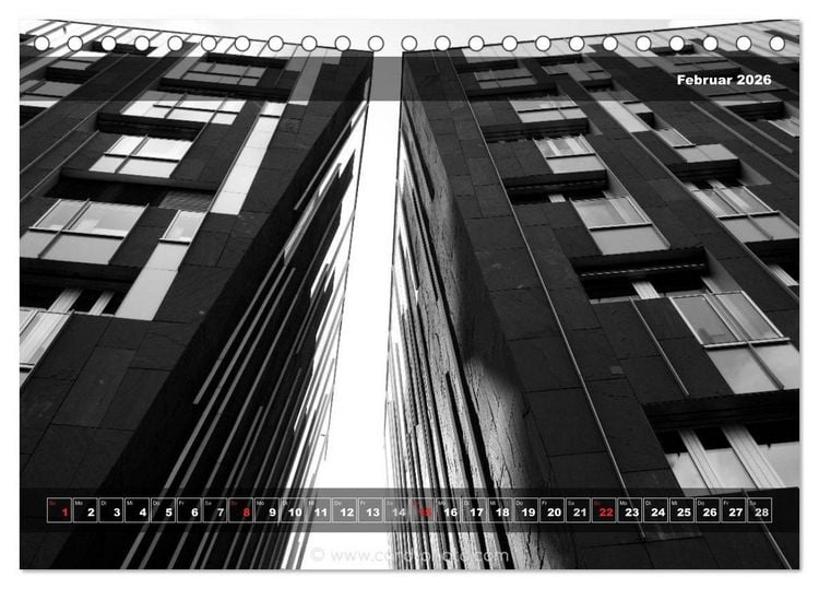 Produktbild: Architektur: Geometrie des Lichts (Tischkalender 2026 DIN A5 quer), CALVENDO Monatskalender