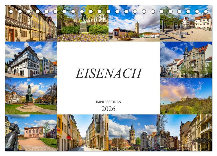 Produktbild: Eisenach Impressionen (Tischkalender 2026 DIN A5 quer), CALVENDO Monatskalender