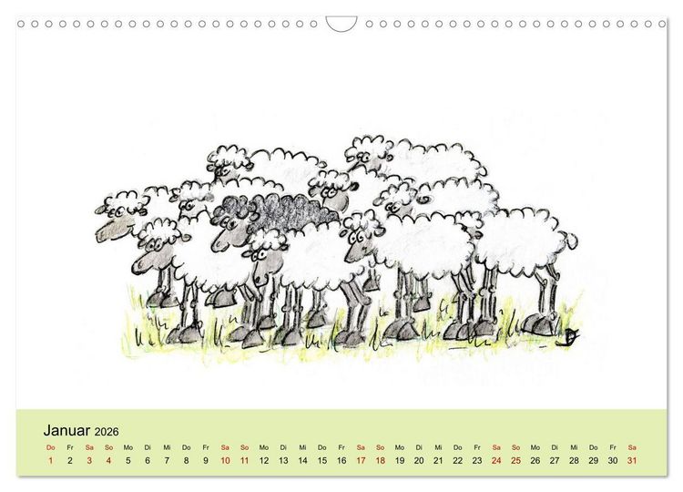 Produktbild: Gemeinsam stark (Wandkalender 2026 DIN A3 quer), CALVENDO Monatskalender
