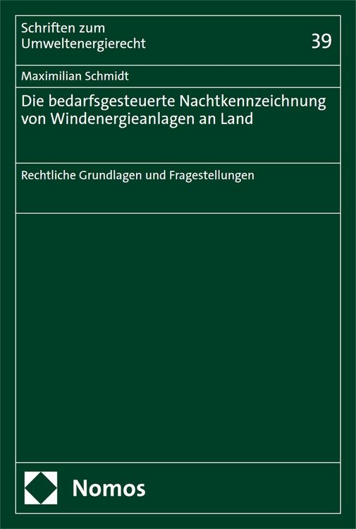 Produktbild: Die bedarfsgesteuerte Nachtkennzeichnung von Windenergieanlagen an Land