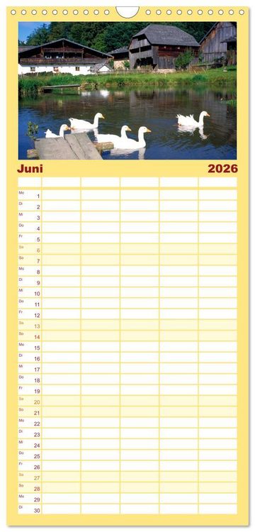 Produktbild: Familienplaner 2026 - Bayerischer Wald mit 5 Spalten (Wandkalender, 21 x 45 cm) CALVENDO