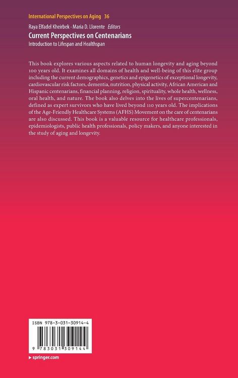 Produktbild: Current Perspectives on Centenarians