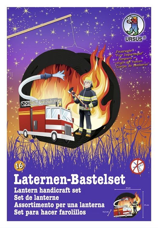 Produktbild: URSUS Laternenzeit Laternen-Bastelset Easy Line Feuerwehr