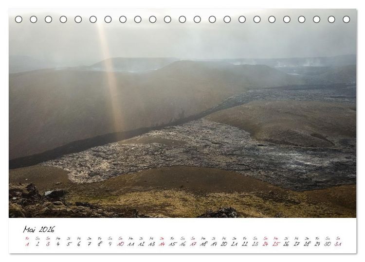 Produktbild: Das Vulkanische Erbe von Island (Tischkalender 2026 DIN A5 quer), CALVENDO Monatskalender