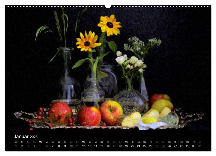 Produktbild: Neue alte Stillleben (hochwertiger Premium Wandkalender 2026 DIN A2 quer), Kunstdruck in Hochglanz