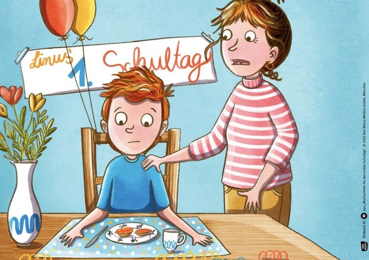 Produktbild: Mutmurmeln für den ersten Schultag. Kamishibai Bildkartenset