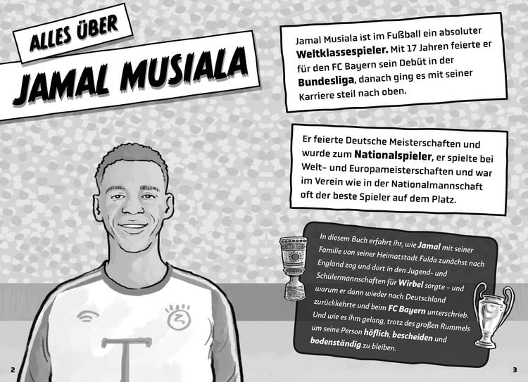 Produktbild: Mein Fu&szlig;ballheld Jamal Musiala &ndash; Seine Geschichte, seine Spiele, seine Rekorde