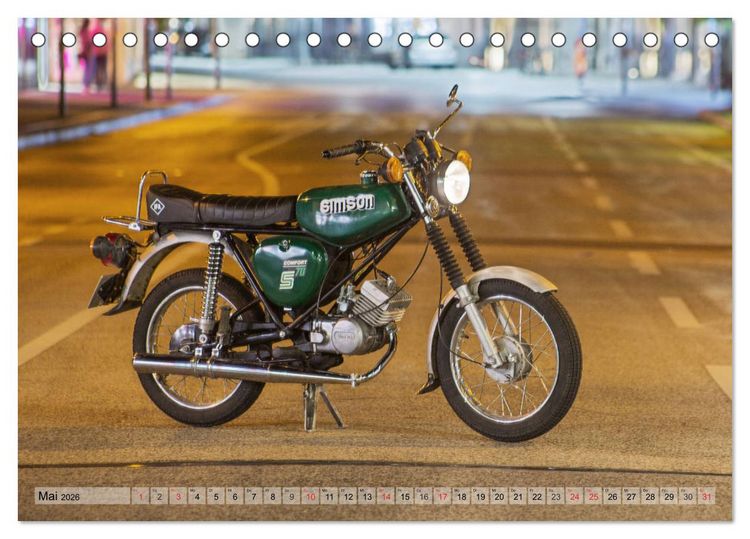 Produktbild: Oldtimer Mopeds - fotografiert von Michael Allmaier (Tischkalender 2026 DIN A5 quer), CALVENDO Monatskalender