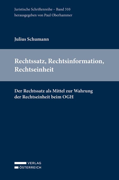 Produktbild: Rechtssatz, Rechtsinformation, Rechtseinheit