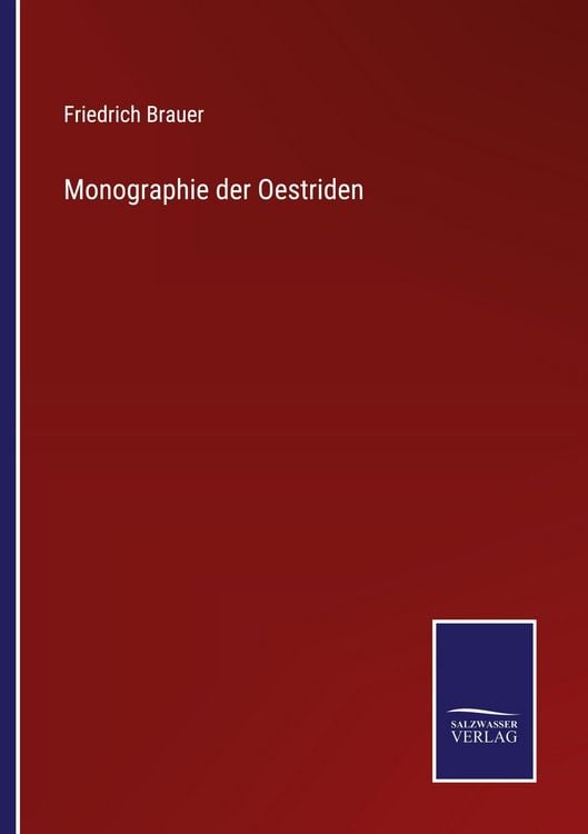 Produktbild: Monographie der Oestriden