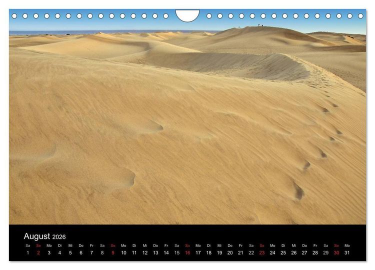 Produktbild: GRAN CANARIA/D&uuml;nen von Maspalomas (Wandkalender 2026 DIN A4 quer), CALVENDO Monatskalender