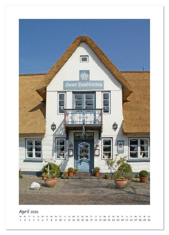 Produktbild: Friesenh&auml;user auf F&ouml;hr (Wandkalender 2026 DIN A4 hoch), CALVENDO Monatskalender