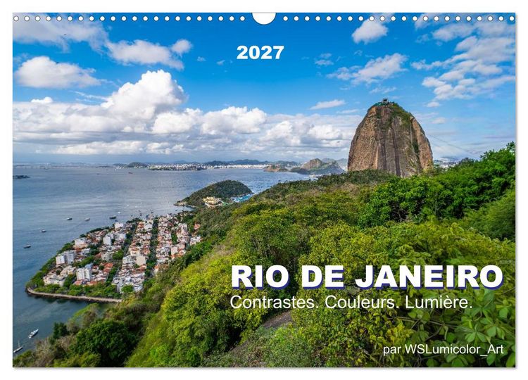 Produktbild: RIO DE JANEIRO Contrastes. Couleurs. Lumi&egrave;re. (Calendrier mural 2027 DIN A3 vertical), CALVENDO calendrier mensuel