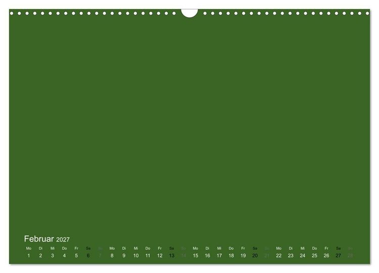 Produktbild: Bastelkalender - dunkel Gr&uuml;n (Wandkalender 2027 DIN A3 quer), CALVENDO Monatskalender