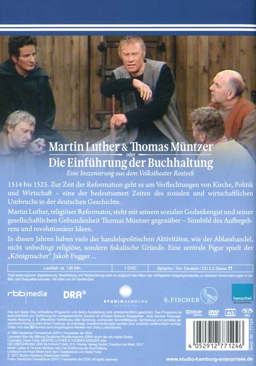 Produktbild: Martin Luther und Thomas M&uuml;ntzer oder Die Einf&uuml;hrung der Buchhaltung 
DDR TV-Archiv