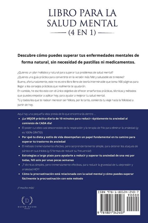Produktbild: Libro para la Salud Mental (4 en 1)