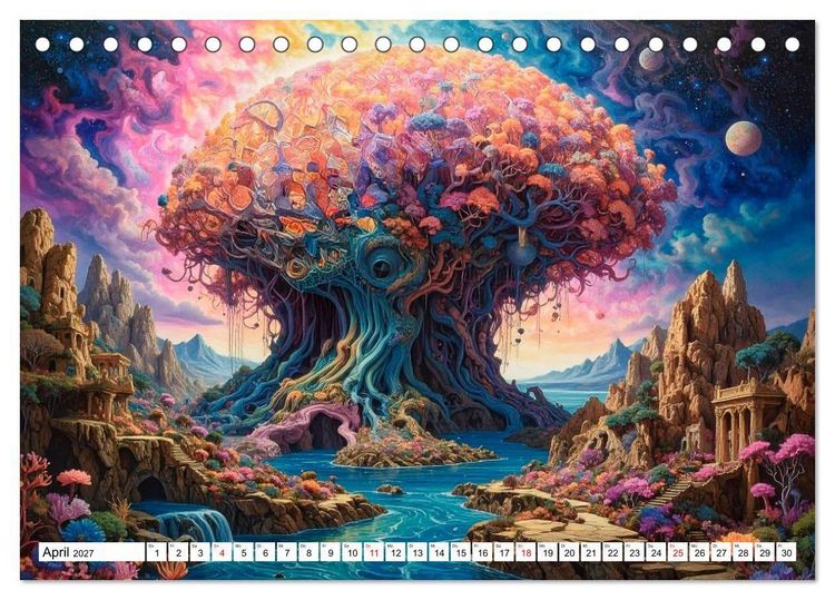Produktbild: Mykologische Metamorphosen (Tischkalender 2027 DIN A5 quer), CALVENDO Monatskalender