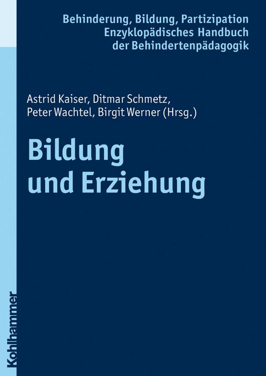 Produktbild: Bildung und Erziehung