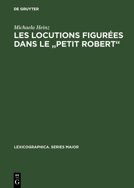 Produktbild: Les locutions figur&eacute;es dans le "Petit Robert"