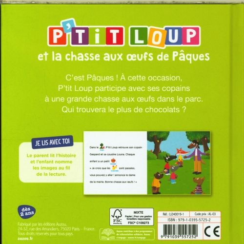 Produktbild: P'tit Loup et la chasse aux oeufs de P&acirc;ques
