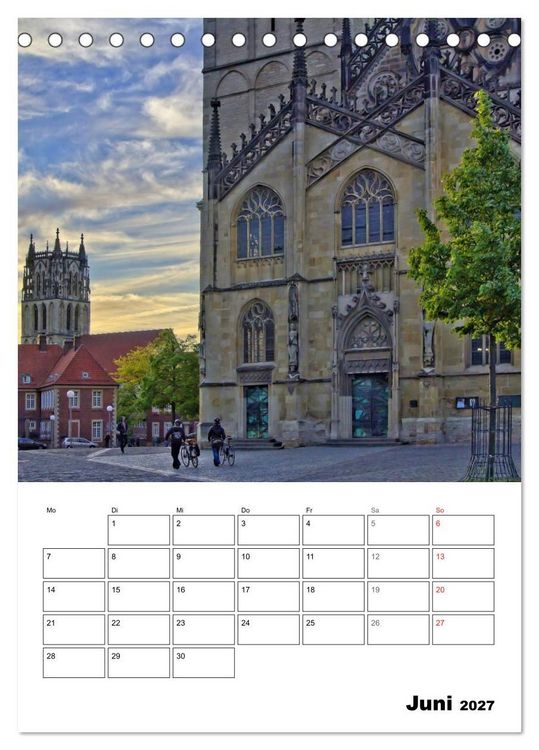 Produktbild: M&uuml;nster entdecken (Tischkalender 2027 DIN A5 hoch), CALVENDO Monatskalender