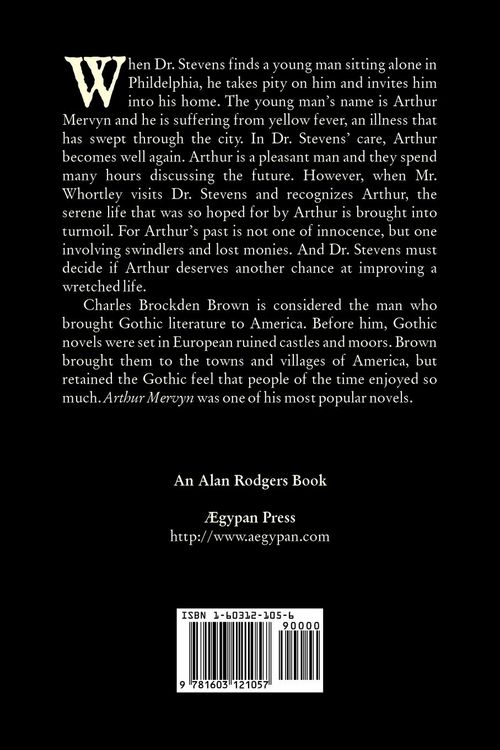 Produktbild: Arthur Mervyn or, Memoirs of the Year 1793 by Charles Brockden Brown, Fiction, Fantasy, Historical